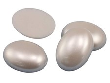 25x18mm Flat Back Oval Acrylic Cabochons Rhinestones Plastic Gems Embellishme...