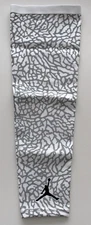 Nike Jordan Fly Baseball Arm Sleeve Men's L/XL  White/Metallic Silver/Black