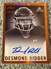 DESMOND RIDDER 2021 LEAF BW-DR1 25/99 AUTOGRAPH AUTO PACKERS BEARCATS READ