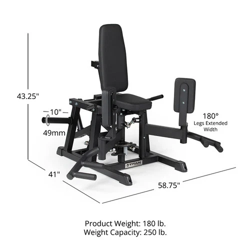 Titan Fitness Hip Abductor and Adductor Machine - Thumbnail 3