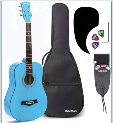 Hola! Music Acoustic Guitar Bundle for Beginners and Kids - 3/4 Size (36'') Guita