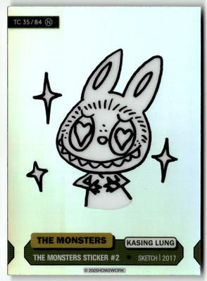 2025HOW2WORK Card Labubu No. TC 35/84 The Monsters Sticker #2 The Monsters