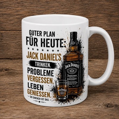 Tasse Keramik Jack Daniels mit Spruch 