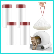 80 Count Self-Cleaning Litter Box Liners for MeoWant MW-SC01/MW-SC02, Extra-T...