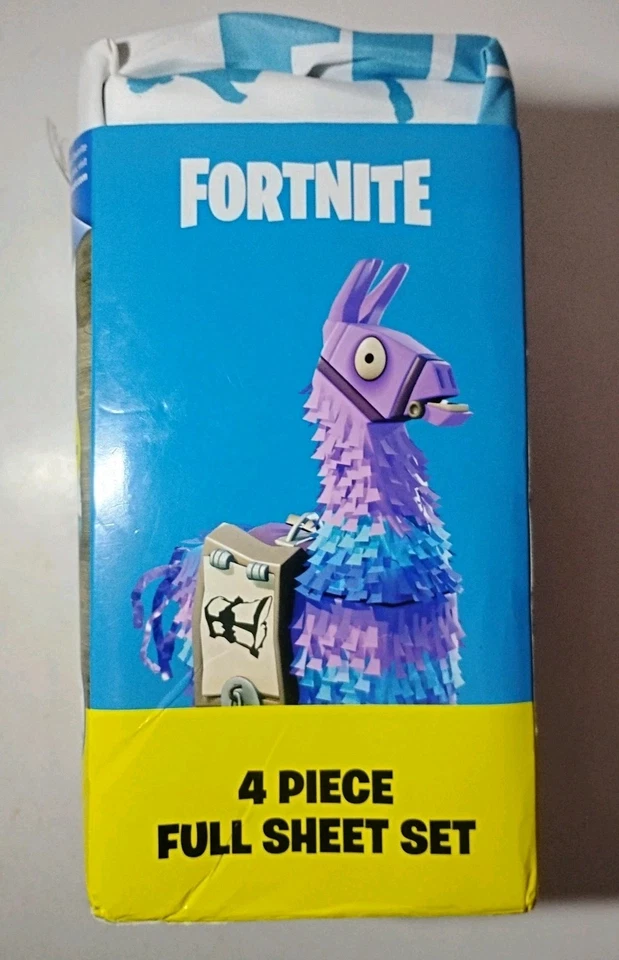 Fortnite Boogie Llama Ropa de Cama 4 Piezas Juego de Sábanas Tamaño Completo Niños/Niñas Juegos ¡Nuevo! Foto 2 de 3