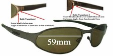SFx Replacement Sunglass Lenses fits Bolle Vanadium 2 - 59mm Wide