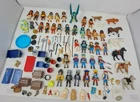 Playmobil Large Lot Mixed Vtg 200+ pc Animals Knights Pirates Horses Accessories