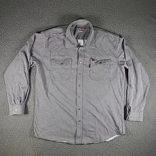Cinch Shirt Mens XLarge Pearl Snap Western FR Flame Resistant WRX CAT-2 ATPV 9.5