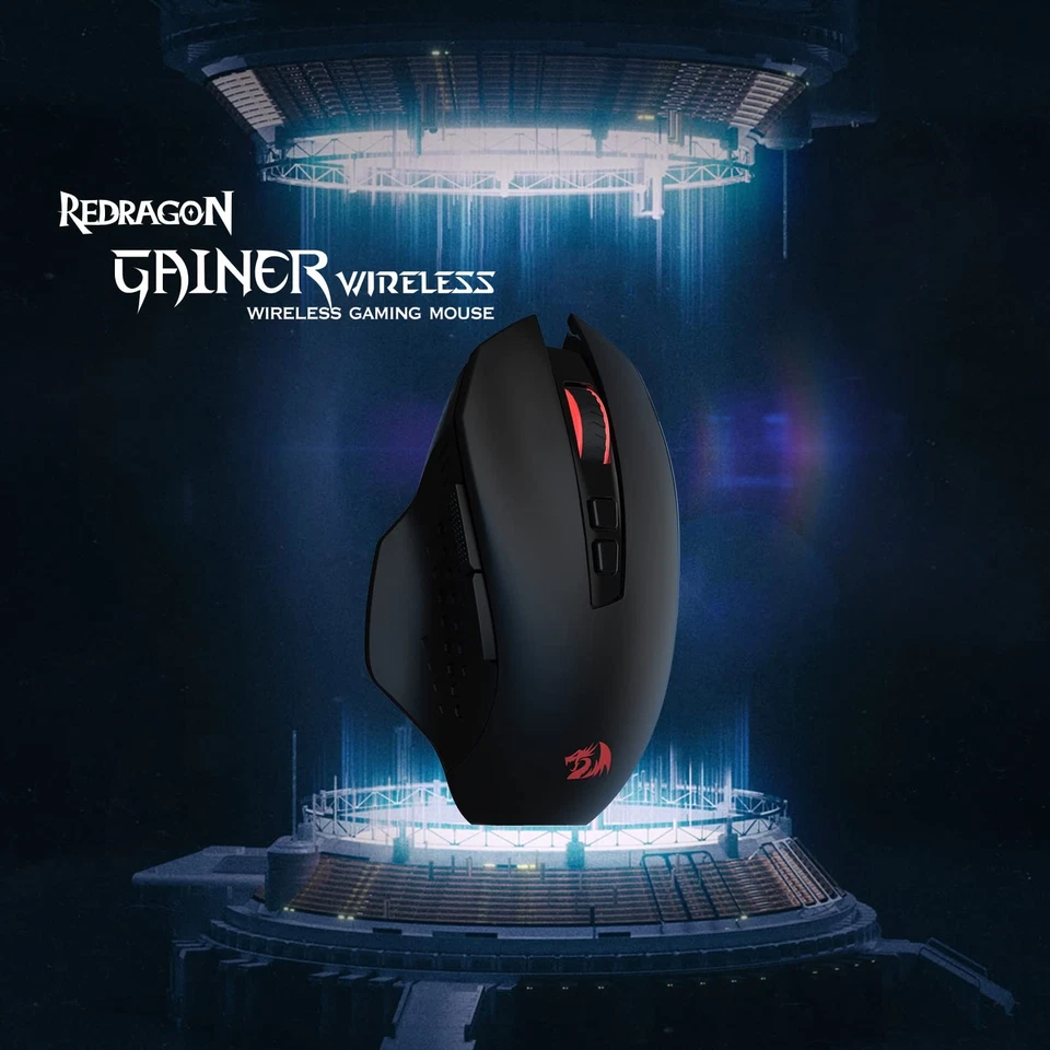 M656 Gainer Wireless Gaming Mouse, 4000 DPI 2.4Ghz Wireless Mouse w/ 5 DPI Le... - Image 2 of 4