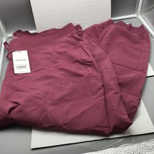Mandala Scrubs Women Jogger Pant Size Regular 3XL Color Deep Mauve NWT
