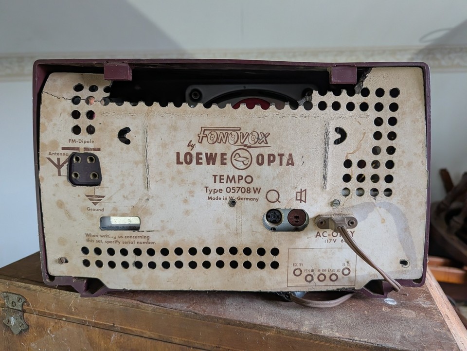 Fonovox By Loewe Opta Tempo Type 05708 W Made In West Germany | eBay