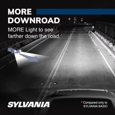 SYLVANIA SilverStar Brighter Downroad Whiter Light High Performance 2 Bulbs