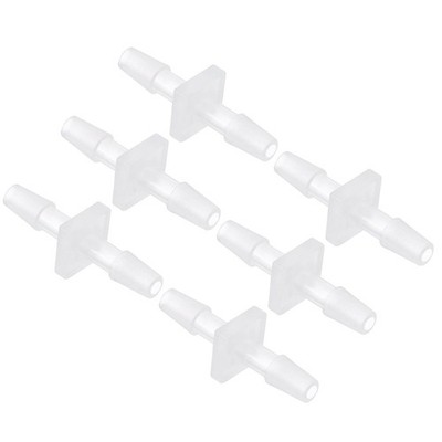 6 PCS Plastic Hose Barb Fittings 1/8 To 1/8 Inch Tubing Connector Hardware