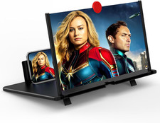14" Screen Magnifier for Cell Phone, Mobile Phone 3D HD Magnifying Projector Scr