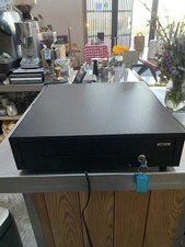 Holdfiturn Heavy Duty Electronic Cash Drawer with 4 Bill and 5 Removable Coin Tr