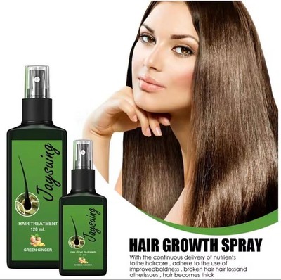 Hair Treatment Spray, Green Ginger Serum Oil, Hair Growth & Moisturizing, 120ml