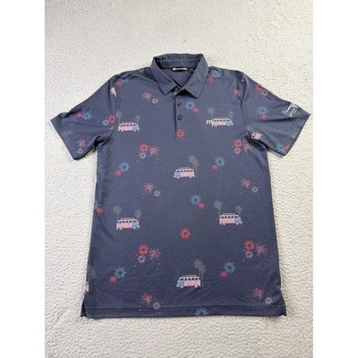 Travis Mathew 4th Of July Fireworks Polo Shirt L Canyon Springs Golf San Antonio