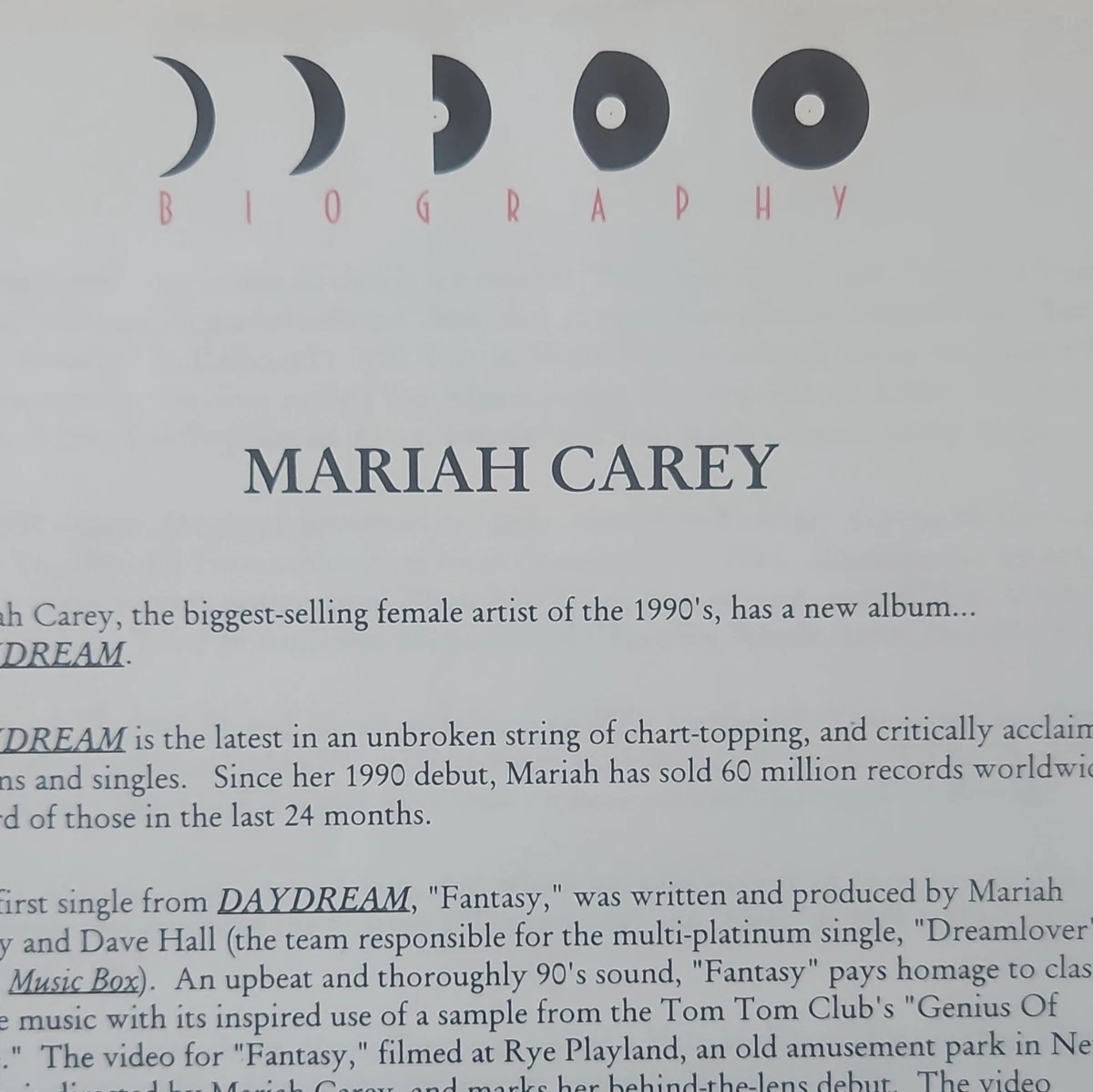 Mariah Carey products for sale | eBay