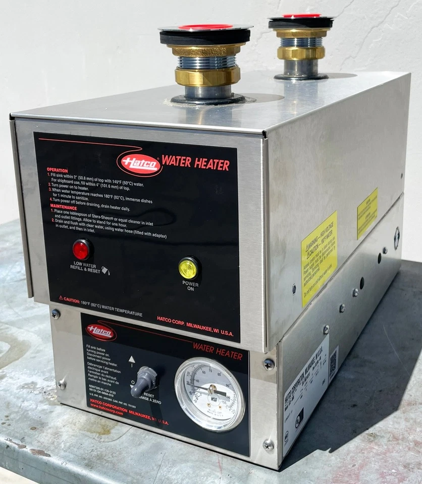 Hatco (3CS-9M) 9kW 180°F Fregadero Desinfectante Cocina Comercial Calentador de Agua Eléctrico Foto 3 de 4