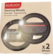Nintendo Switch 2 Steering Wheel set of two wheels Aukuoy Lightweight Ergonomic