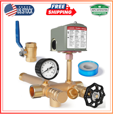 #ad #ad Pressure Tank Tee 40 60Psi Water Pressure Tank Installation Kit with Well Pres $53.91