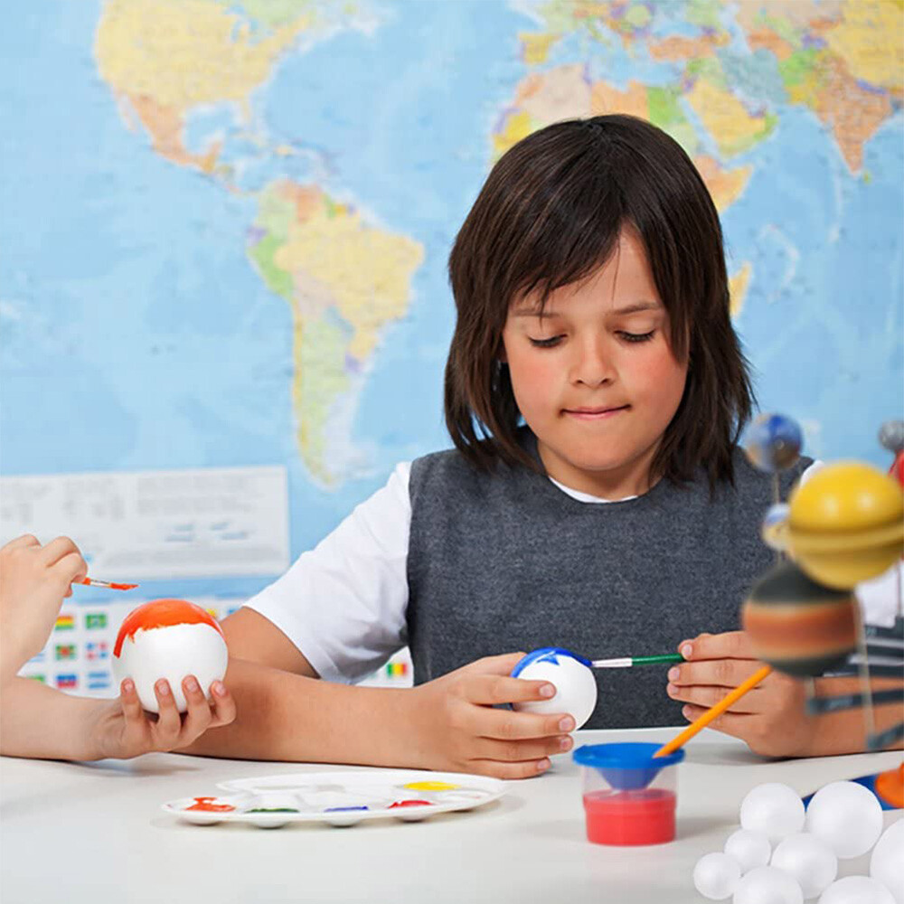 50Pcs 1.5CM4.5CM Foam Balls Clear Polystyrene Ball Sphere Foam Ball