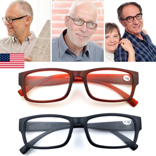 Men Women Unisex Blue Light Blocking Reading Glasses Black Spring Hinge Readerღ - Picture 1 of 13