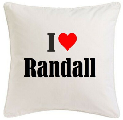 KISSENBEZUG I LOVE RANDALL 40CMX40CM AUS MIKROFASER