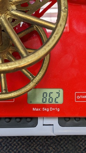 VINTAGE BRASS DECORATIVE CANNON. Tabletop paperweight. - Picture 16 of 16