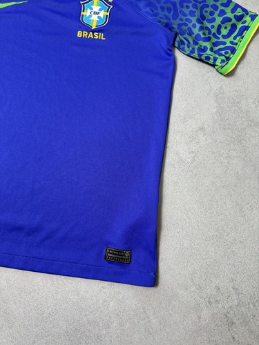 Nike Brazil 2022 Soccer Jersey Boys Size XL Blue Football - Picture 5 of 16