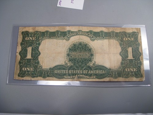 Fr.235* 1899 $1 One Dollar ⭐️STAR⭐️ Silver Certificate "BLACK EAGLE". Sm tear - Picture 9 of 13