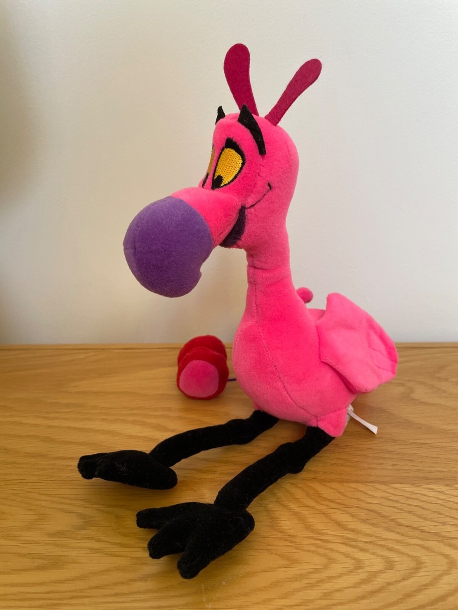 Disney Store Fantasia Flamingo w Yo-Yo Posable Neck 8” Vintage