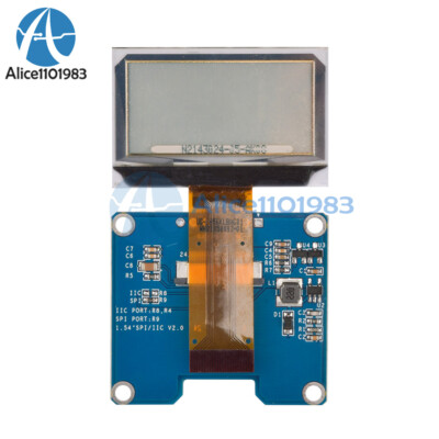 1.51'' OLED Transparent Screen Display Module 3.3V SPI/I2C SSD1309 Adapter Board