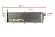 OD2.25" Aluminum Universal Turbo 23.5"x8.3"x2.7" Intercooler Front Mount