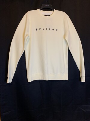 Believe Ivory Sweatshirt Inspirational Quotes By San Francisco Work Shirt Unisex