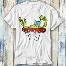 Book Reading Frog Star Exclusive Edition Japanese T Shirt Meme Gift Top Tee 1410