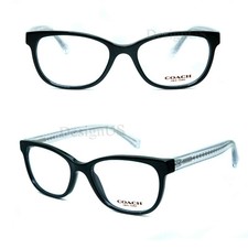 Coach HC6072 T 5327 Black Glitter Crystal size 52/17/135 Eyeglasses - New