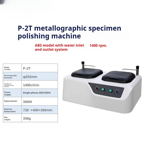 Metallographic Specimen Polishing Machine Manual Grinding Machine P-1  P-2T - Afbeelding 7 van 26
