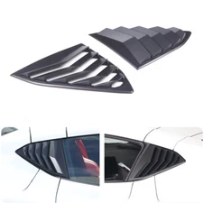 Matt Black For Corvette Coupe 2020-24 Car Rear Window Shutter Trim Decorate Kit