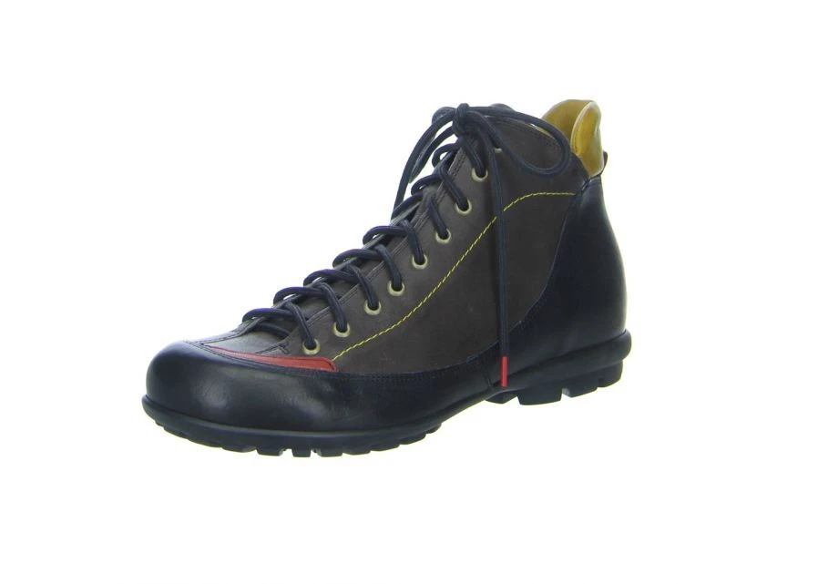 THINK! Schnürschuhe Boots Kong in schwarz kombi Mix incl. Think Tüte
