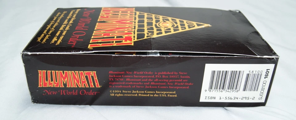Illuminati New World Order 1994 limitada 1ª edición paquete de refuerzo sellado de fábrica Foto 4 de 4