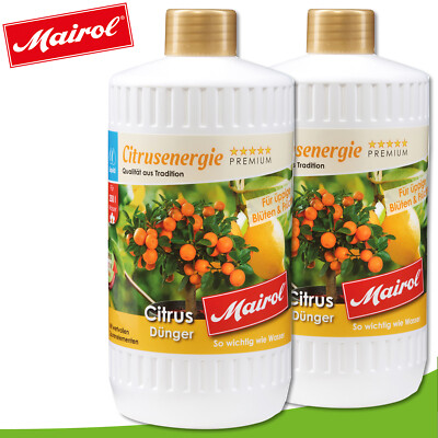 Mairol 2 x 1000 ml Citrusenergie Dnger Zitronen Orangenbaum Limette Liquid  4009398901513 | eBay.de