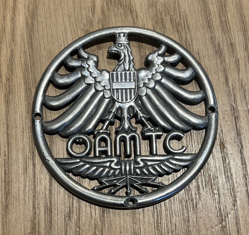Alte Autoplakette Öamtc car badge Plakette Oldtimerplakette ~1950/60