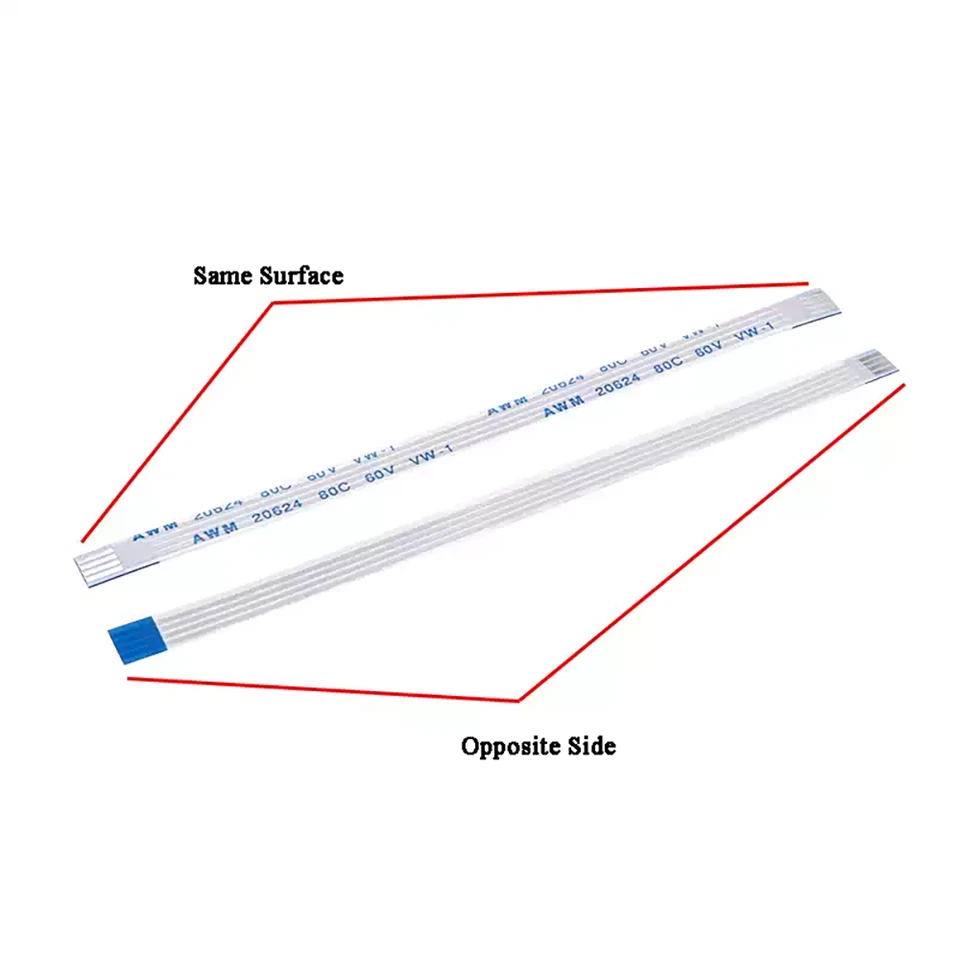 4 6 8 10 12 14 16 18 20 Pin 0.5mm/1mm Pitch FPC FFC Ribbon Flexible Flat Cable - Image 2 of 4