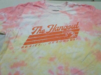 The Hangout  Tie-Dye  'Be Nice or Go Home!'  T Shirt  Size Large 