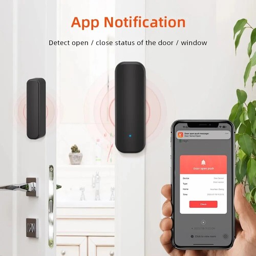 Tuya Smart Sensore sicurezza porta finestra WiFi 2,4 Ghz | Alexa Google Home - Imagen 11 de 14