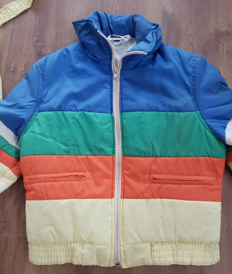 Traje de moto de nieve vintage Montgomery Ward de dos piezas chaqueta abrigo para mujer talla 9/10 Foto 3 de 4