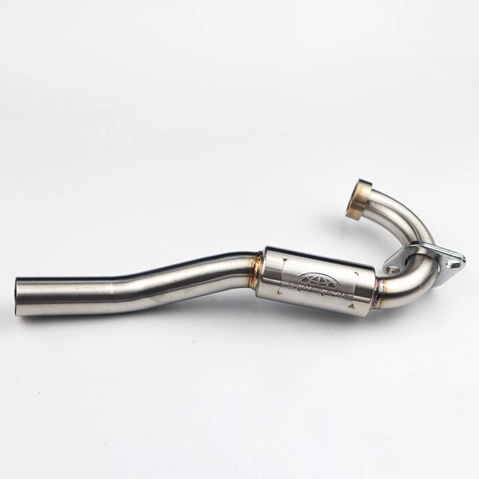 Full System Complete Muffler Exhaust Green Carbon Fit FOR KAWASAKI KLX140L KLX - Image 3 of 4