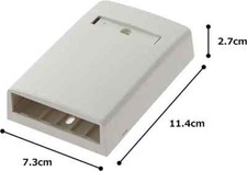 Panduit Mini-Com Surface Mount Box 4-Port Off White CBX4IW-AY Lot of 2 