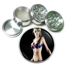 Rock And Roll Pin Up Girls D8 Aluminum Herb Grinder 63mm 4 Piece Hand Mueller 